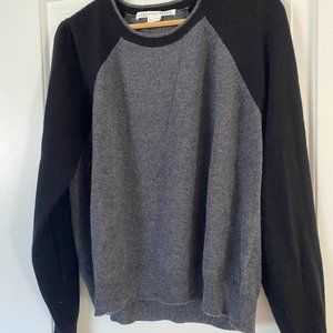 Veronica Beard Albertina Cashmere Sweater - Black & Grey - XL